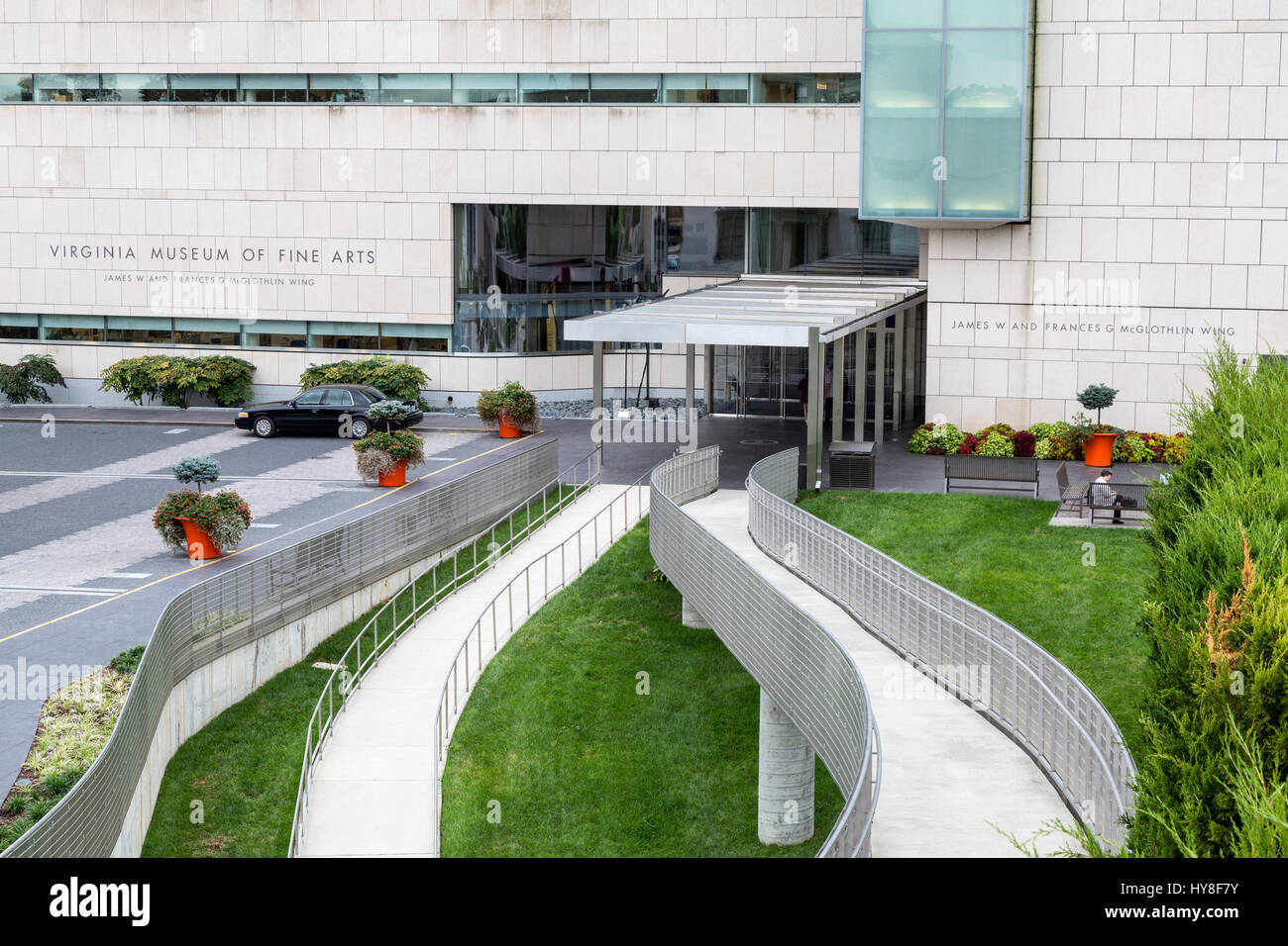 Richmond, Virginia.  Virginia Museum of Fine Arts, McGlothlin Flügel. Stockfoto