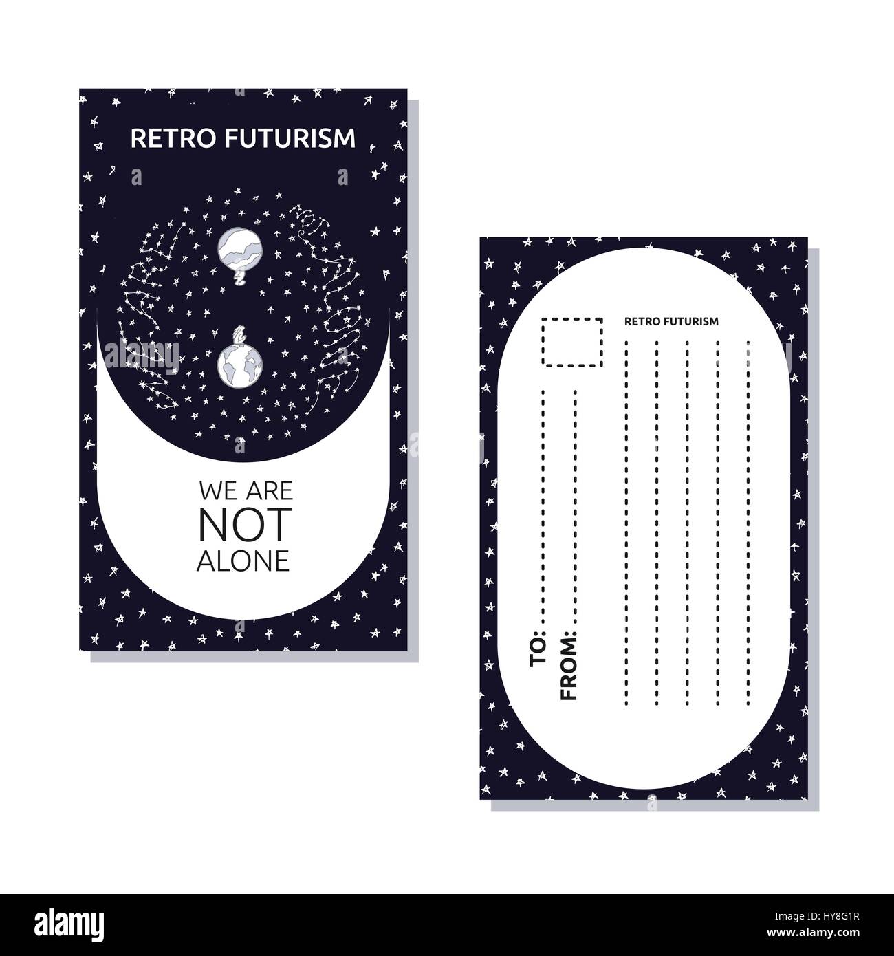 Internationaler Tag der bemannten Raumfahrt Stock Vektor