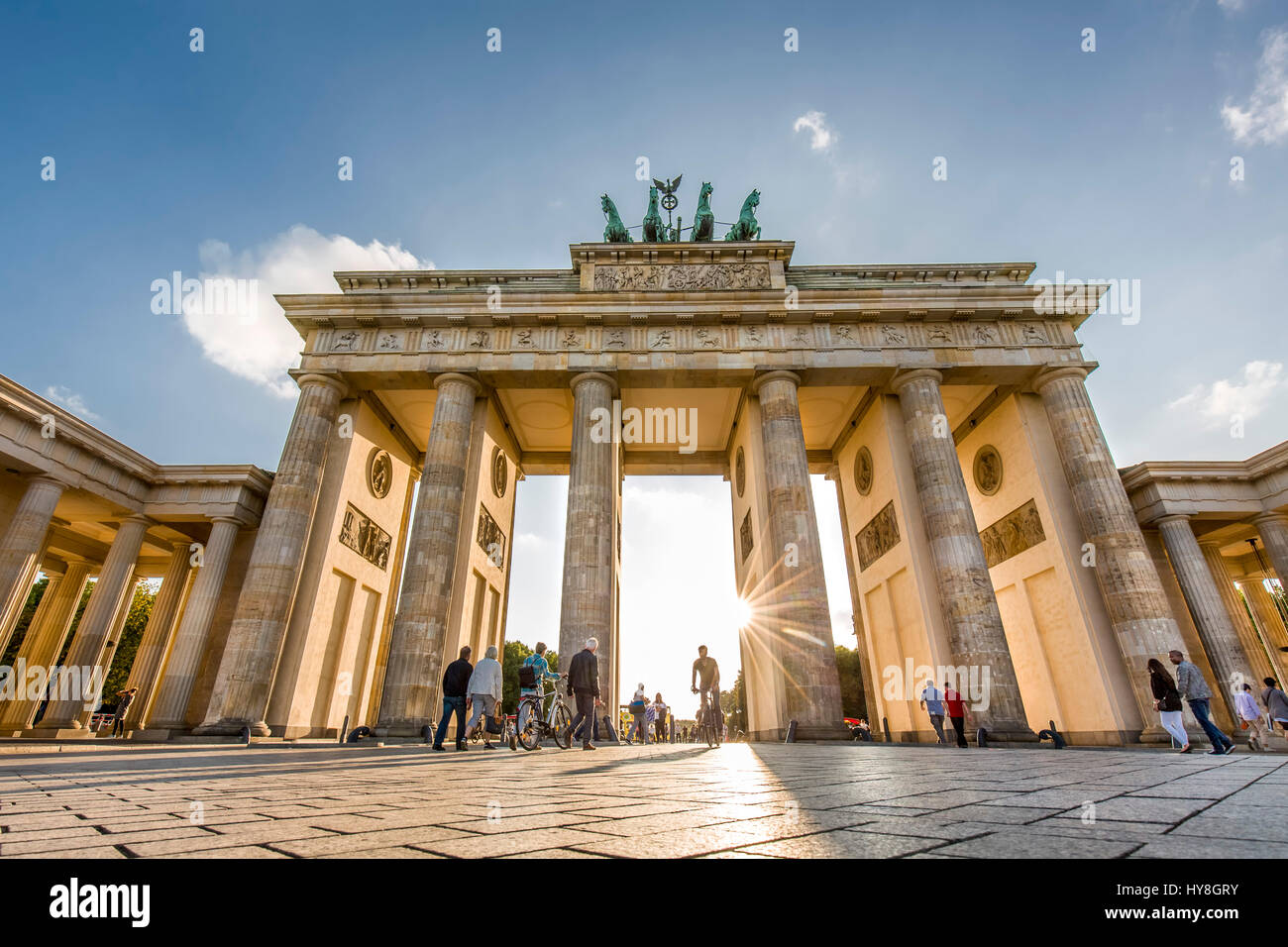 Brandenburger Tor, Pariser Platz, Berlin-Mitte, Berlin, Deutschland Stockfoto