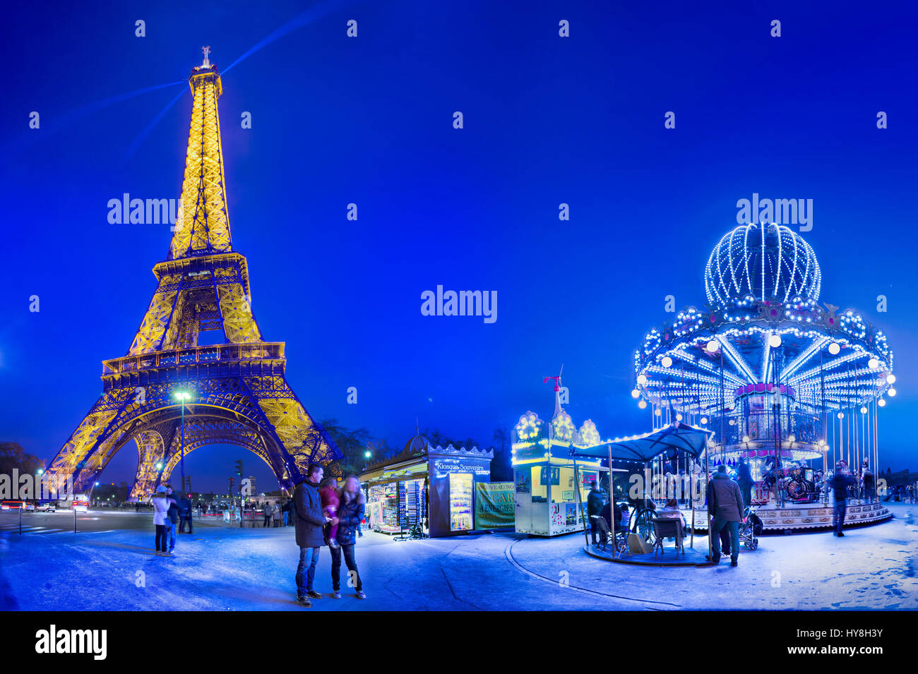 Frankreich Paris, den Eiffelturm Stockfoto