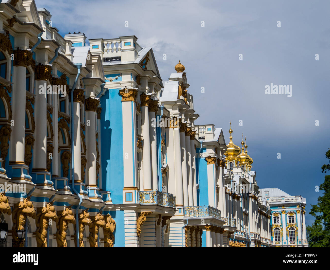 Katharinenpalast in Puschkin, St. Petersburg, Russland Stockfoto
