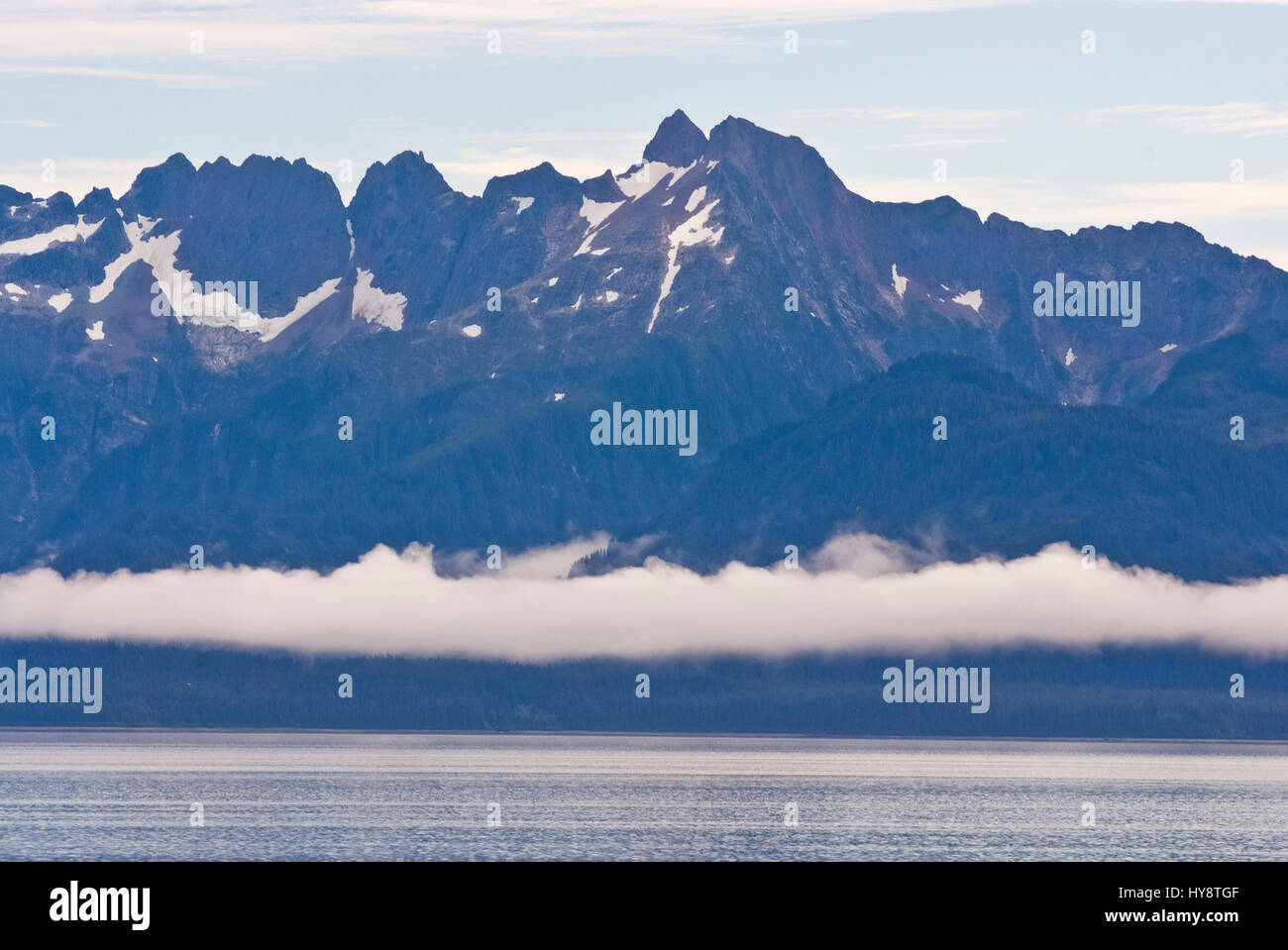 USA Alaska, Glacier Bay Nationalpark und Konserve, UNESCO - Weltkulturerbe, UNESCO - Biosphärenreservat, Johns Hopkins Gletscher, Travel dest Stockfoto