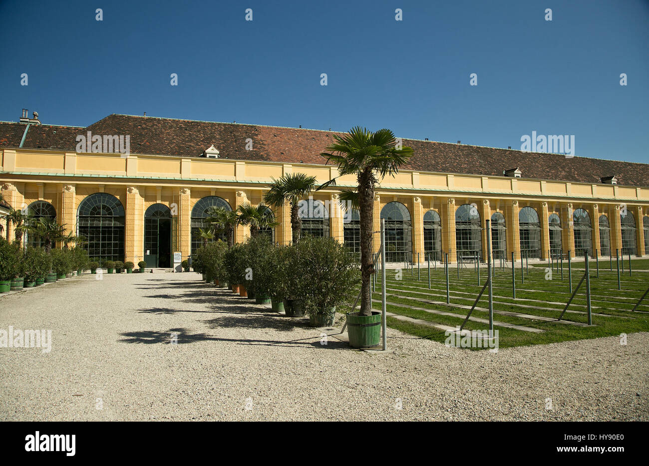 Die Orangerie, Schloss Schönbrunn, Wien Stockfoto