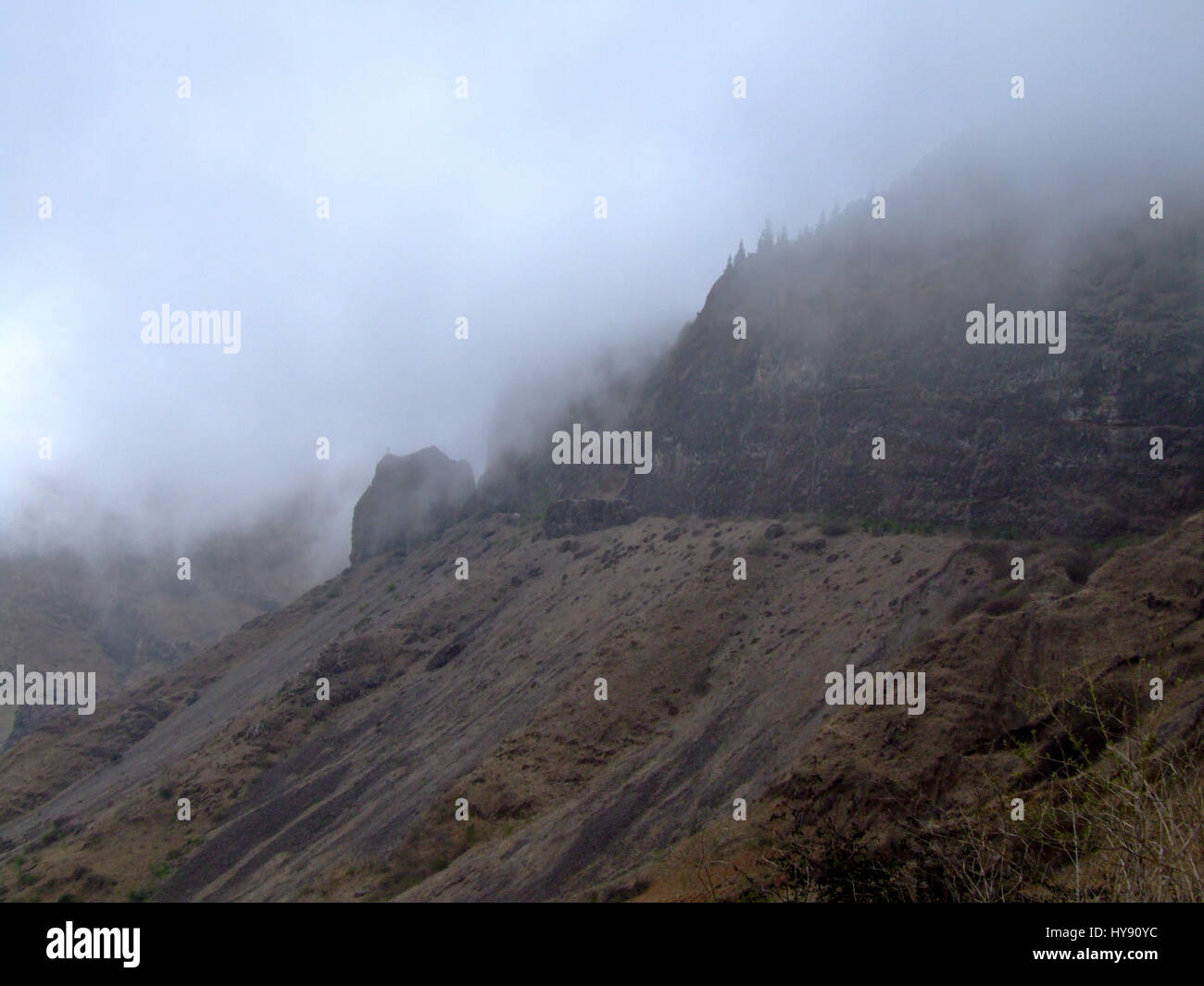 Zentralen Bergregion von der Insel Santiago, Republik Cabo Verde. Stockfoto