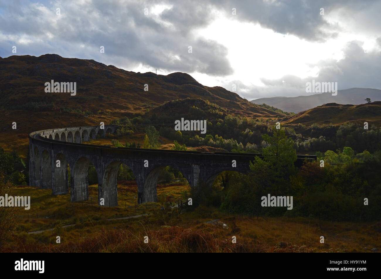 Glenfinnan Viadukt Stockfoto