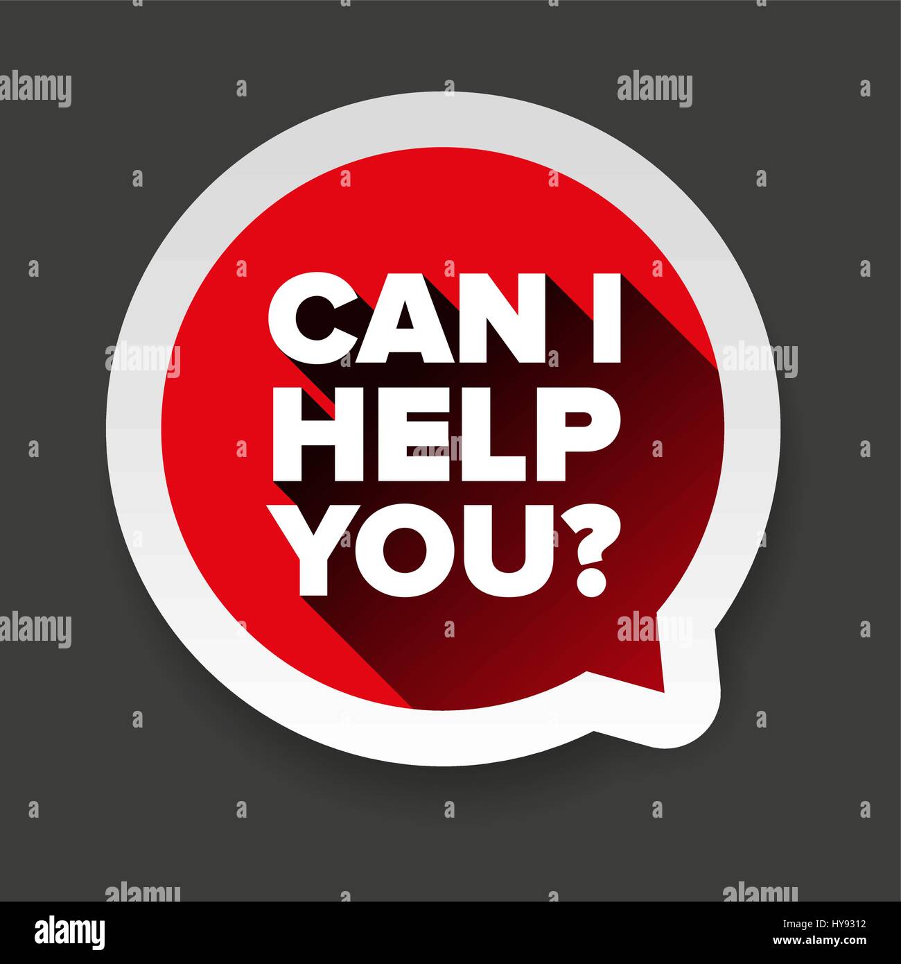 Cai, ich helfe Ihnen Vektor Stock Vektor