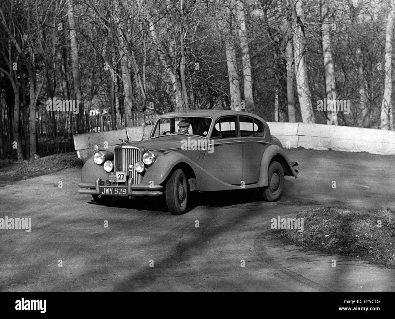 Jaguar Mkv 1950 RAC Rallye. Stockfoto