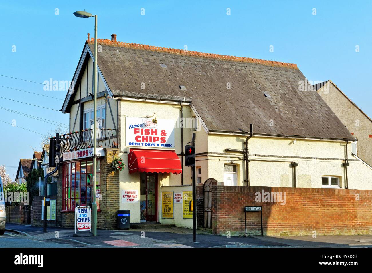 Fish & Chips-Shop auf der Laleham Straße Shepperton Surrey UK ... Fish & Chips-Shop auf der Laleham Straße Shepperton Surrey UK ...