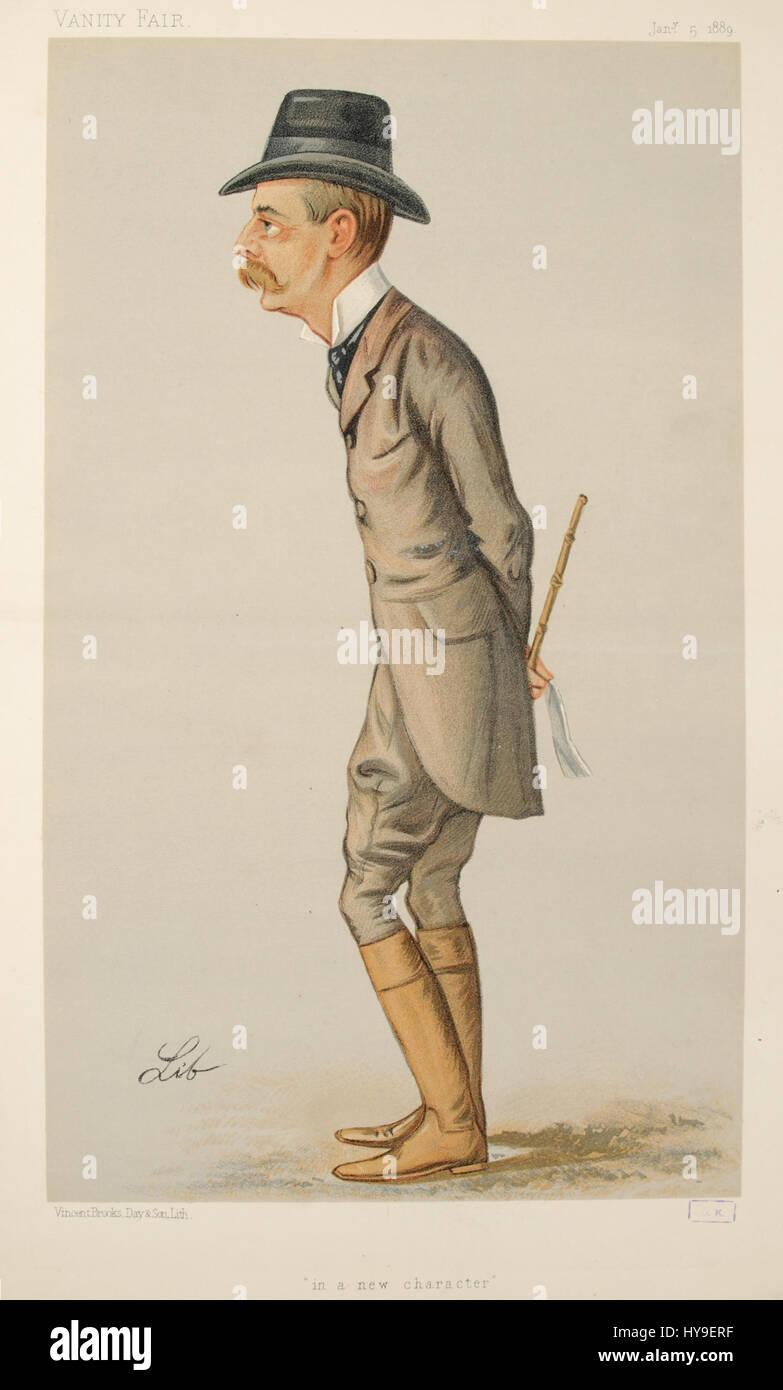 Randolph Henry Spencer Churchill, Vanity Fair, 1889-01-05 Stockfoto