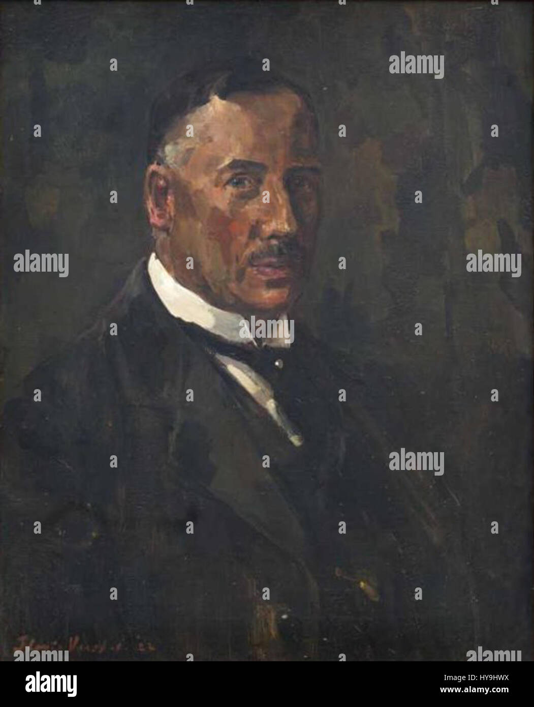 Floris Verster Portret van George Willem van Heukelom Stockfoto