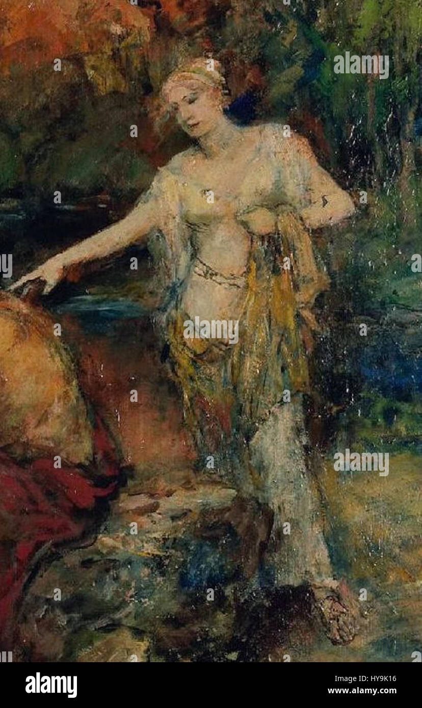 Ifigeneia di Tauris ist eine Oper von Christoph Willibald Gluck, die die mythologische Geschichte der Iphigenie in Tauris erzählt. Es beleuchtet Themen wie Opfer, Schicksal und das tragische Schicksal der Hauptfigur. Stockfoto