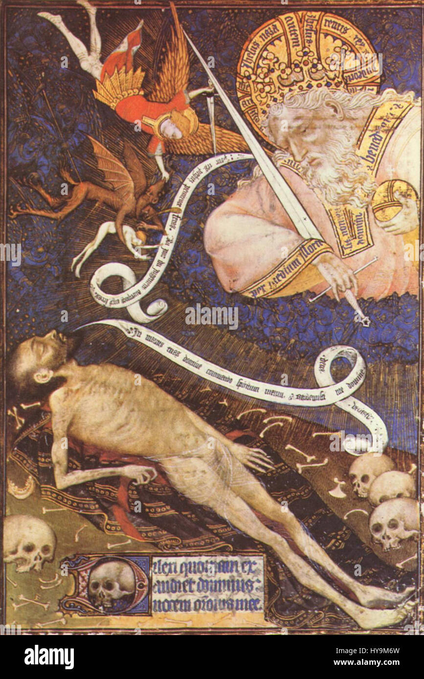 Der Meister von Heiligenkreuz, ein geheimnisvoller Künstler aus dem 15. Jahrhundert, ist bekannt für die Gestaltung religiöser Werke wie „001“, die detaillierte biblische Szenen und christliche Ikonographie aus der Spätgotik zeigen. Stockfoto