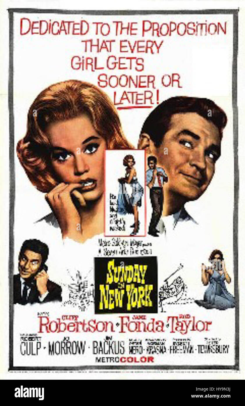 „Sunday ny Moviep“ scheint auf eine bestimmte Veranstaltung oder Medienmitteilung zu verweisen, die wahrscheinlich mit der Unterhaltungsbranche zusammenhängt. Ohne weitere Details deutet der Titel auf eine Verbindung zu Filmvorführungen oder Aktivitäten an einem Sonntag in New York hin. Dies kann auf ein kulturelles oder filmisches Ereignis oder eine Serie hinweisen. Stockfoto