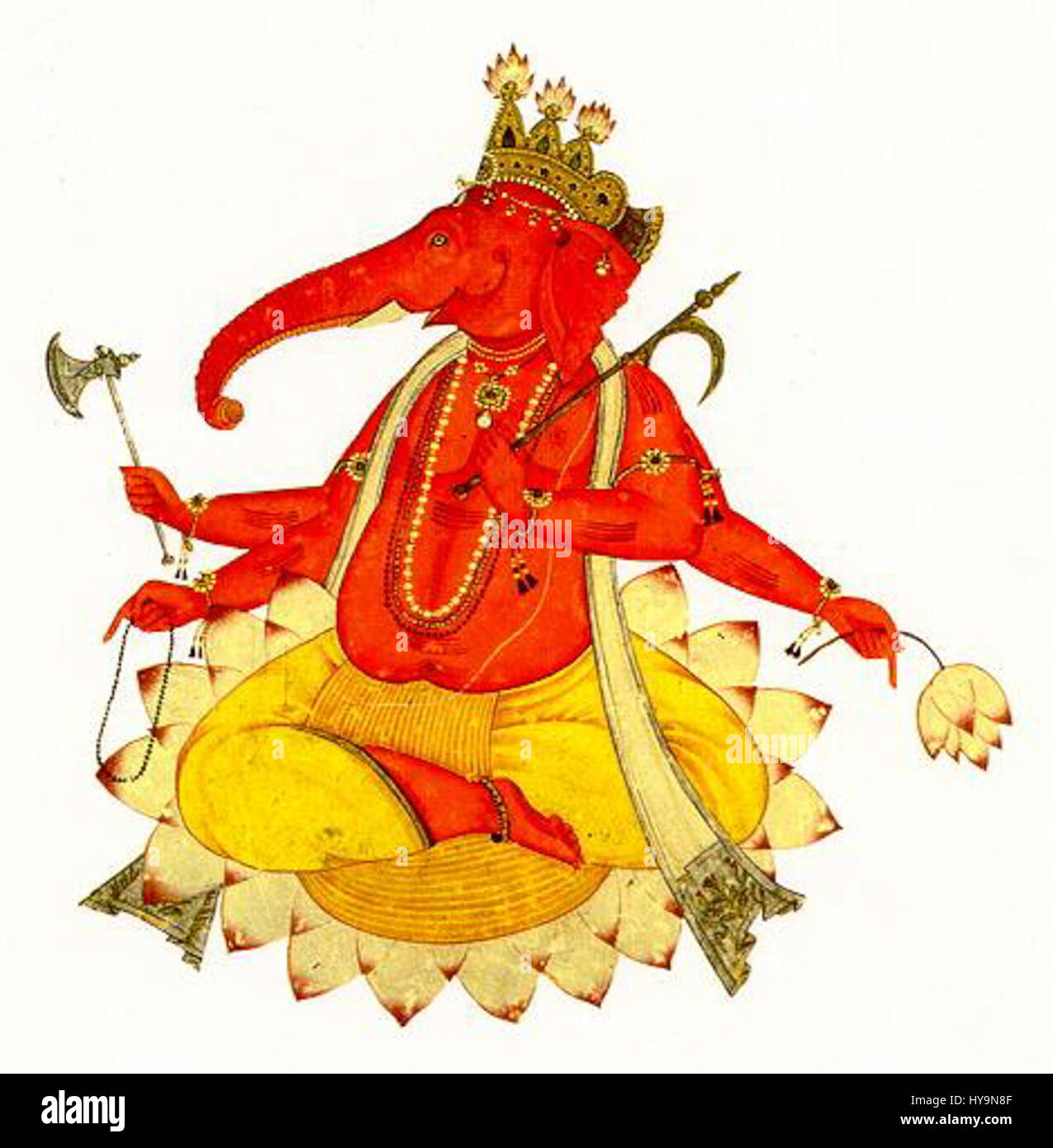 „Vakratunda“ bezieht sich auf eine Darstellung von Lord Ganesha, bekannt als der Entferner von Hindernissen und der Gott der Anfänge. Der Name „Vakratunda“ wird häufig in Bezug auf Ganeshas Aspekt mit einem gekrümmten Stamm verwendet, der Weisheit und Erfolg in der hinduistischen Mythologie symbolisiert. Stockfoto „Vakratunda“ bezieht sich auf eine Darstellung von Lord Ganesha, bekannt als der Entferner von Hindernissen und der Gott der Anfänge. Der Name „Vakratunda“ wird häufig in Bezug auf Ganeshas Aspekt mit einem gekrümmten Stamm verwendet, der Weisheit und Erfolg in der hinduistischen Mythologie symbolisiert. Stockfoto