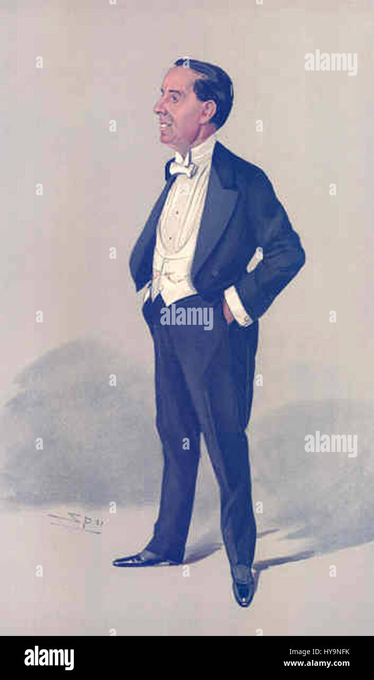 Weedon Grossmith war ein englischer Schriftsteller und Illustrator, der vor allem für seine Beteiligung an der Erarbeitung des berühmten Comic-Romans *The Diary of a Nobody* bekannt war. Seine künstlerischen und literarischen Werke waren während der späten viktorianischen Zeit einflussreich. Stockfoto