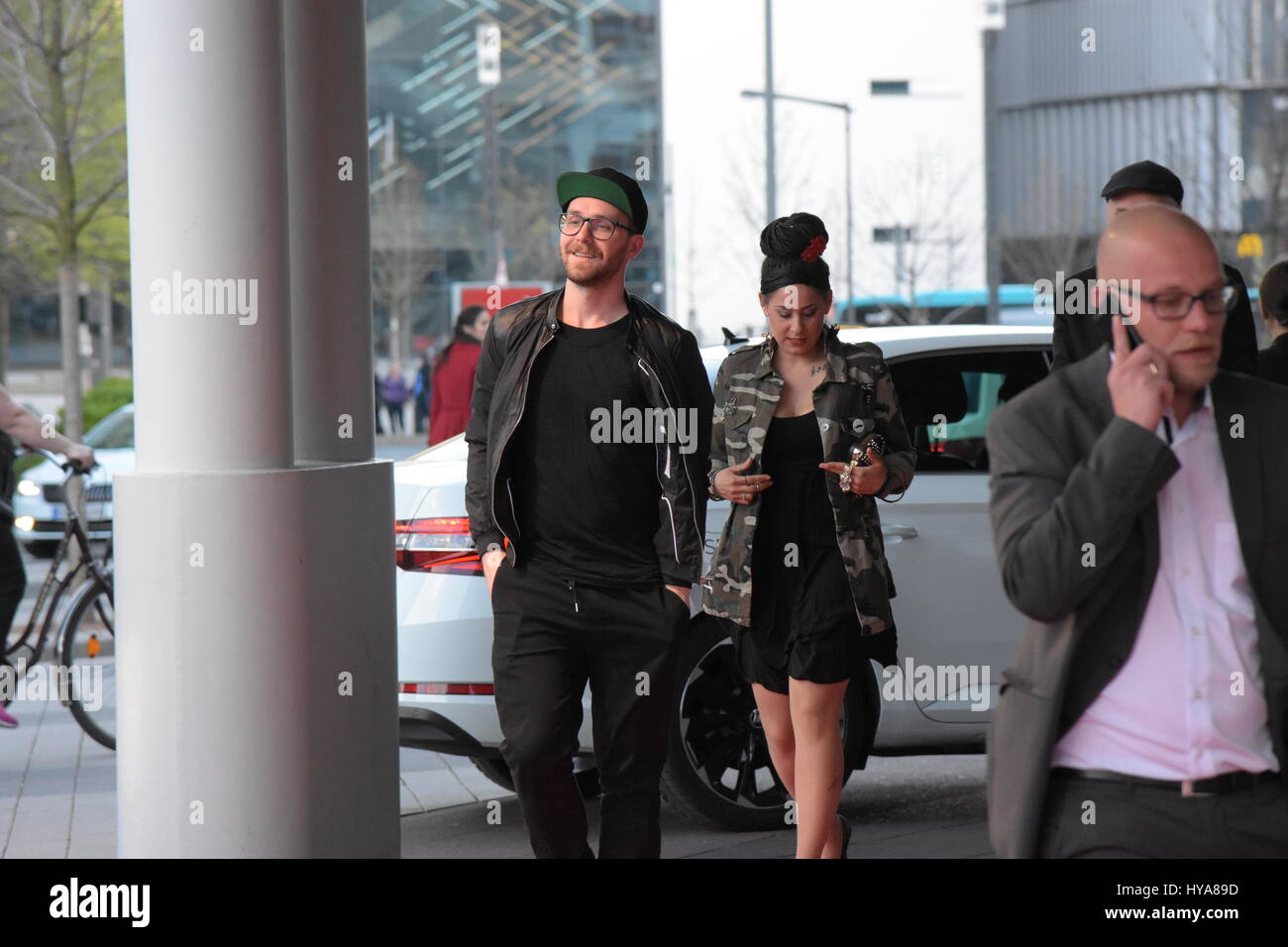 Frankfurt, den 3. April 2017: Mark Forster an der PRG LEA live Entertainment Award Ankunft in der Festhalle, Frankfurt, Deutschland Quelle: markus Wissmann/alamy leben Nachrichten Stockfoto