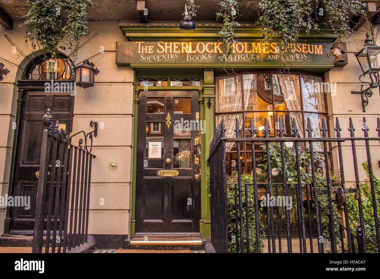 Sherlock Holmes Museum 221 b Baker Street London Stockfotografie Alamy