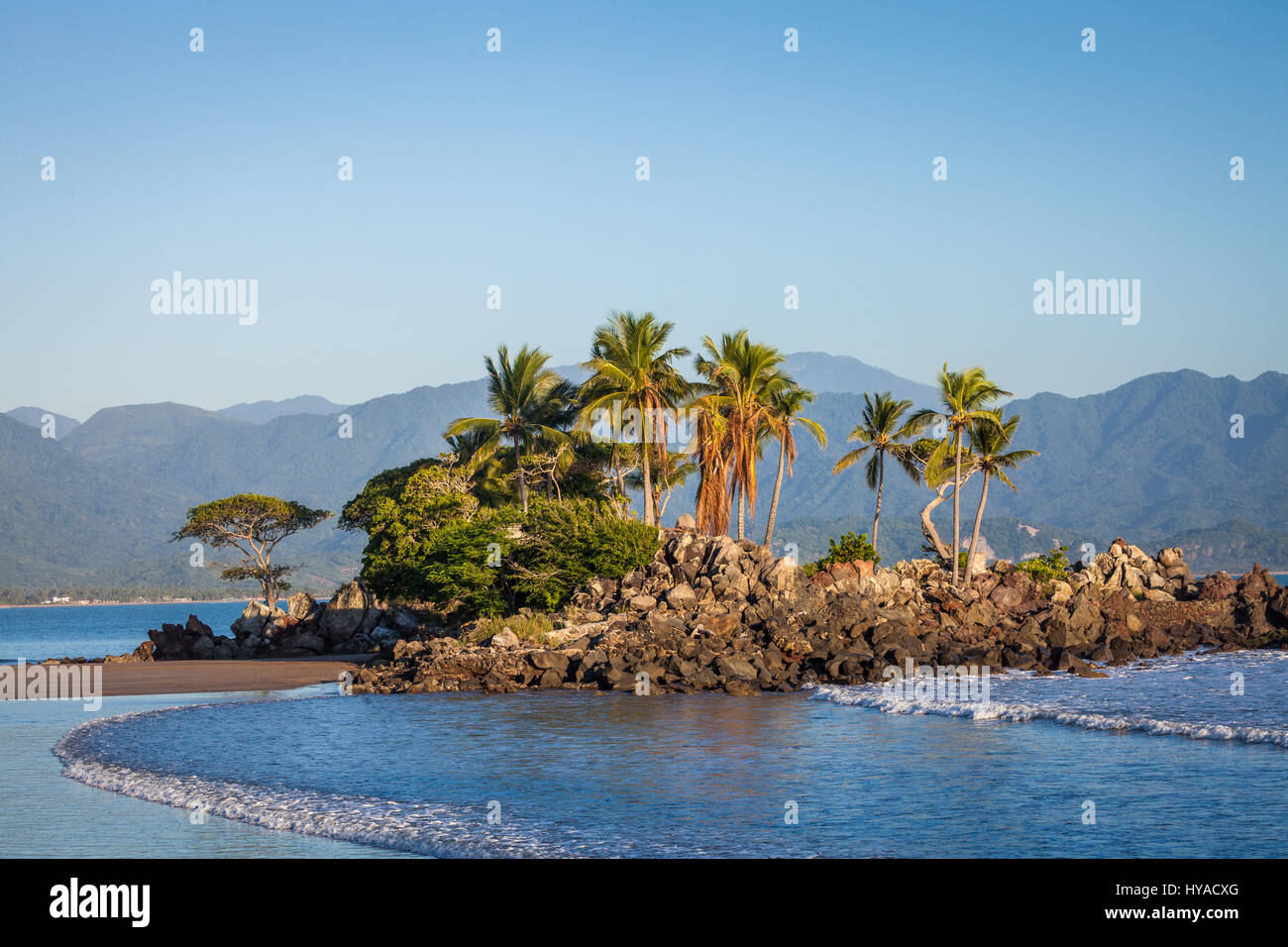 Playa Islitas in der Nähe von San Blas, Nayarit, Mexiko. Stockfoto