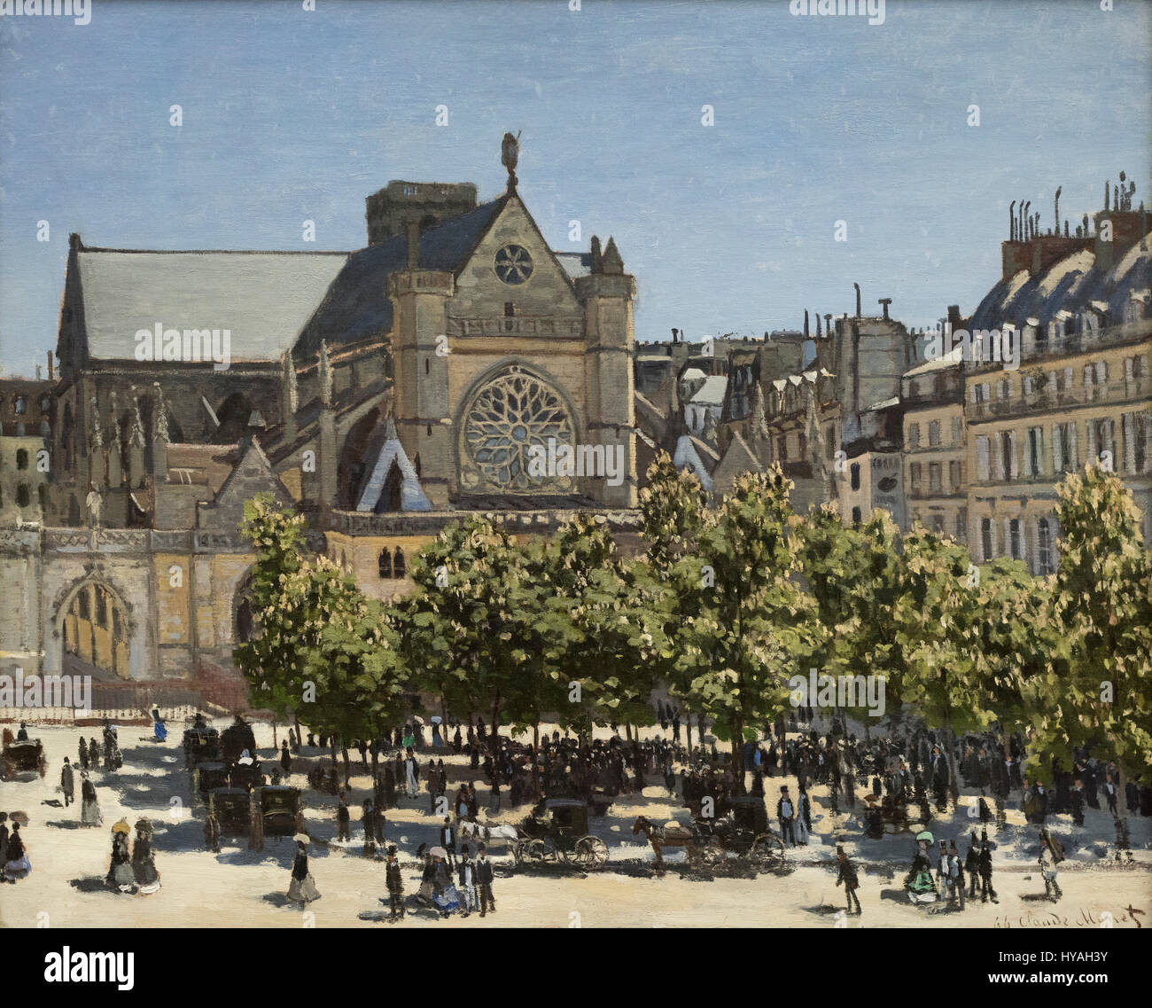 Claude Monet (1840-1926), Saint Germain Auxerrois in Paris 1867. Stockfoto