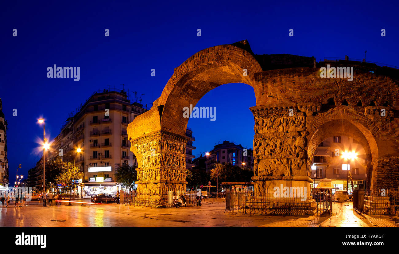 Der Bogen des Galerius, Thessaloniki, Griechenland Stockfoto