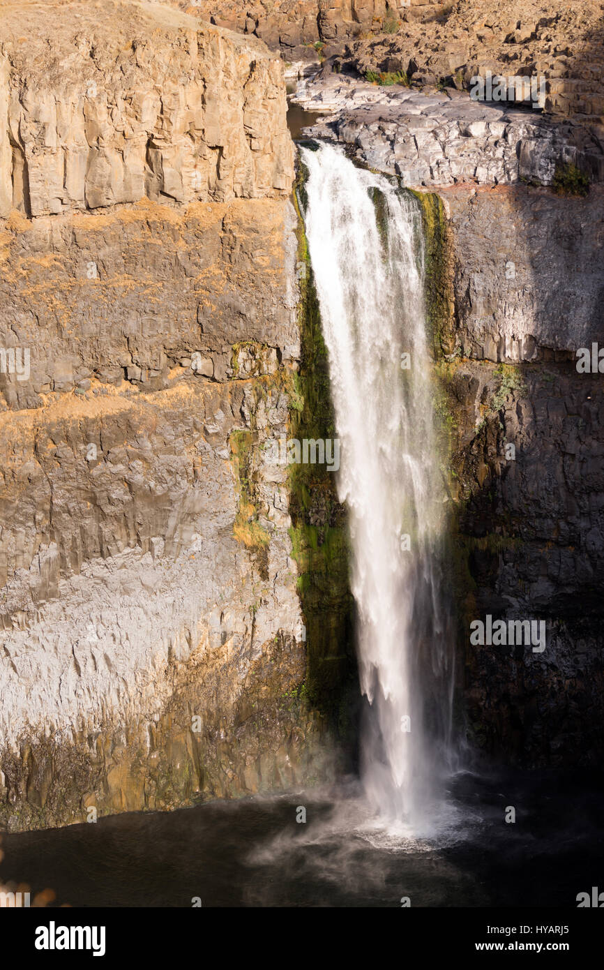 Palouse River fällt über Klippen einen Wasserfall mit dem gleichen Namen erstellen Stockfoto