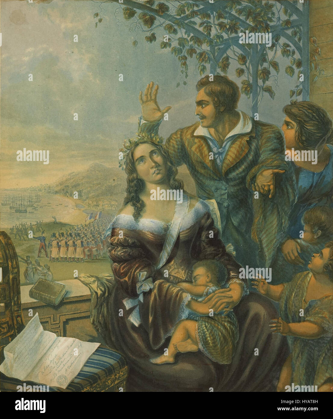 Pomare, Königin von Tahiti, den verfolgten Christen, von George Baxter, 1845 (rahmenlos) Stockfoto