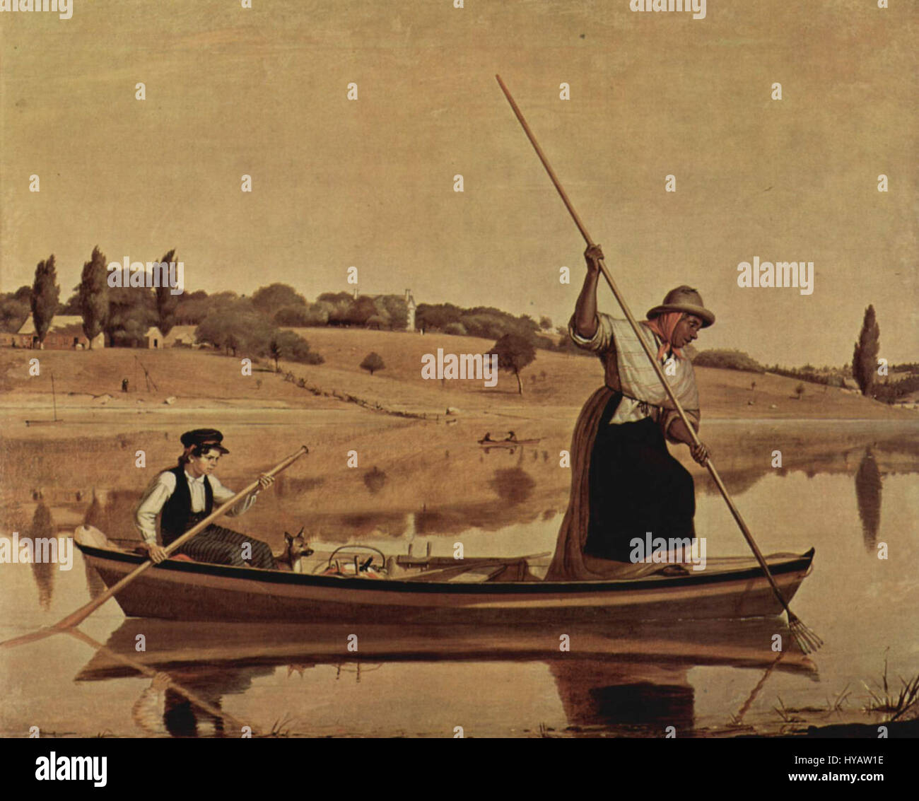 William Sidney Mount war ein US-amerikanischer Künstler, der für seine Darstellungen des ländlichen Lebens im Amerika des 19. Jahrhunderts bekannt war. Seine Gemälde porträtierten oft Szenen des Alltags, die Menschen, Musik und Traditionen der Zeit einfangen. Mount's Werk wird für seinen Realismus und seine Fähigkeit gefeiert, seinen Untertanen lebendigen Charakter und Emotionen zu verleihen. Stockfoto