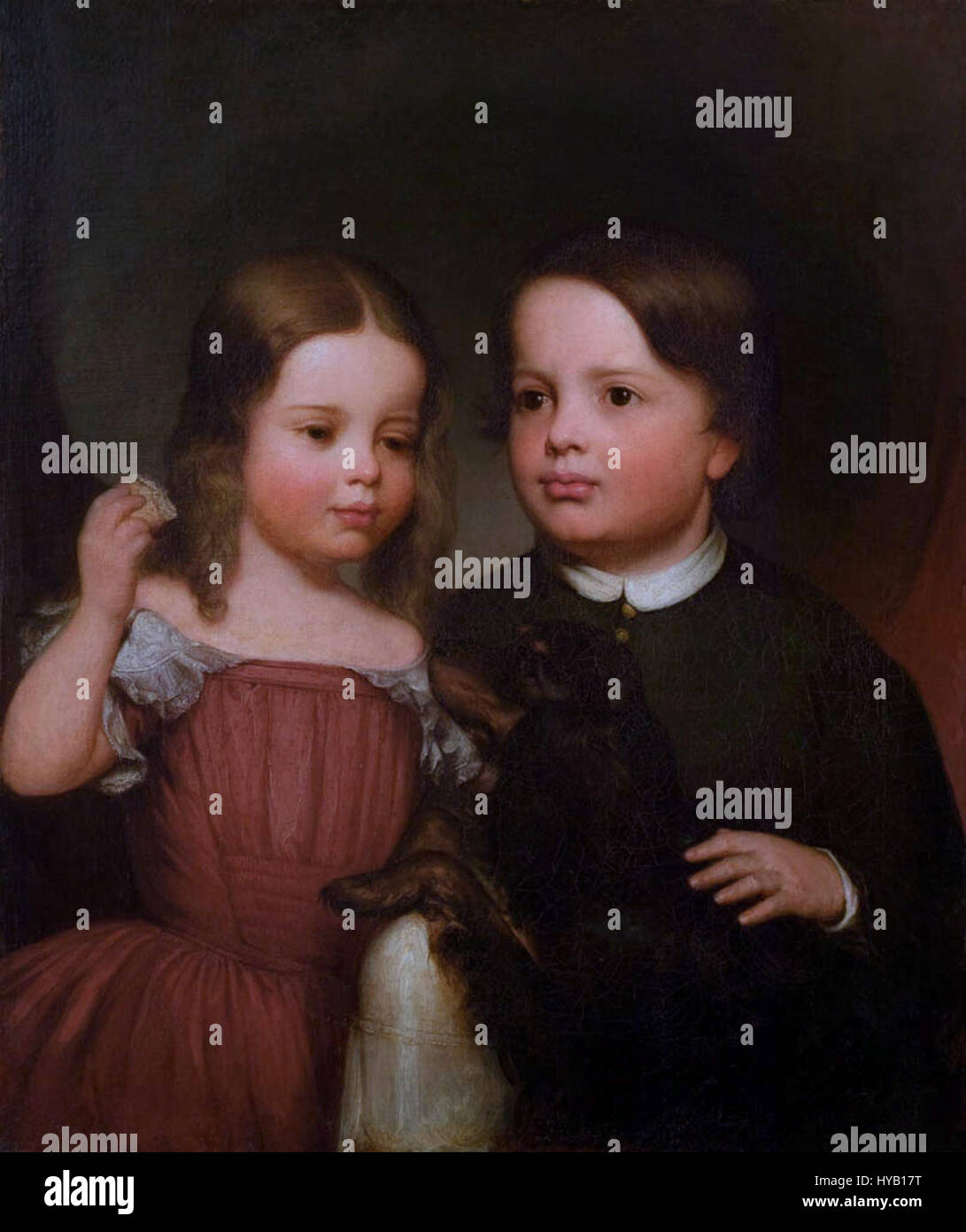 Willie und Ella Hubard durch William James Hubard, c 1848 Stockfoto