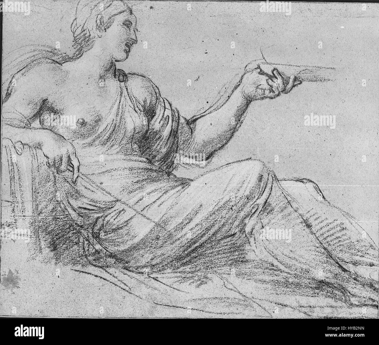 Circe, eine mythische Figur aus der griechischen Mythologie, wird in diesem Kunstwerk dargestellt und zeigt ihre Transformationsfähigkeiten. Diese besondere Darstellung wird mit der Sammlung Farnese in Verbindung gebracht und betont die mythologischen Themen und die künstlerische Interpretation solcher legendären Geschichten. Stockfoto