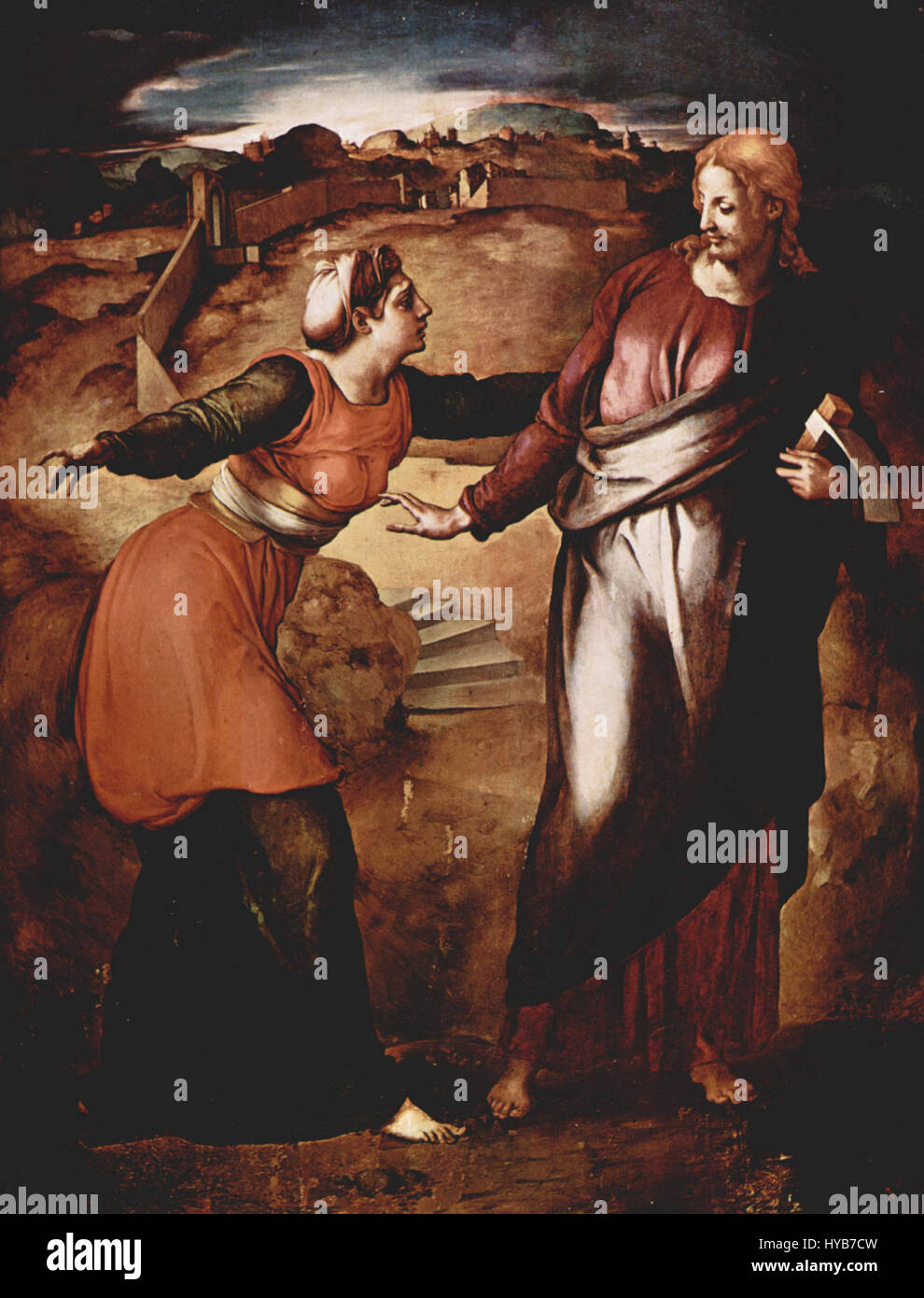 Noli me Tangere von Pontormo 2 Stockfotografie Alamy