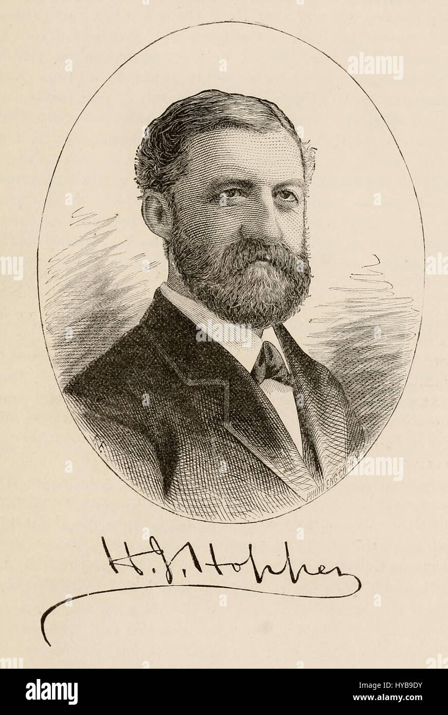 Henry J Hopper, Bürgermeister von Jersey City, New Jersey, 1878 bis 1880 Stockfoto