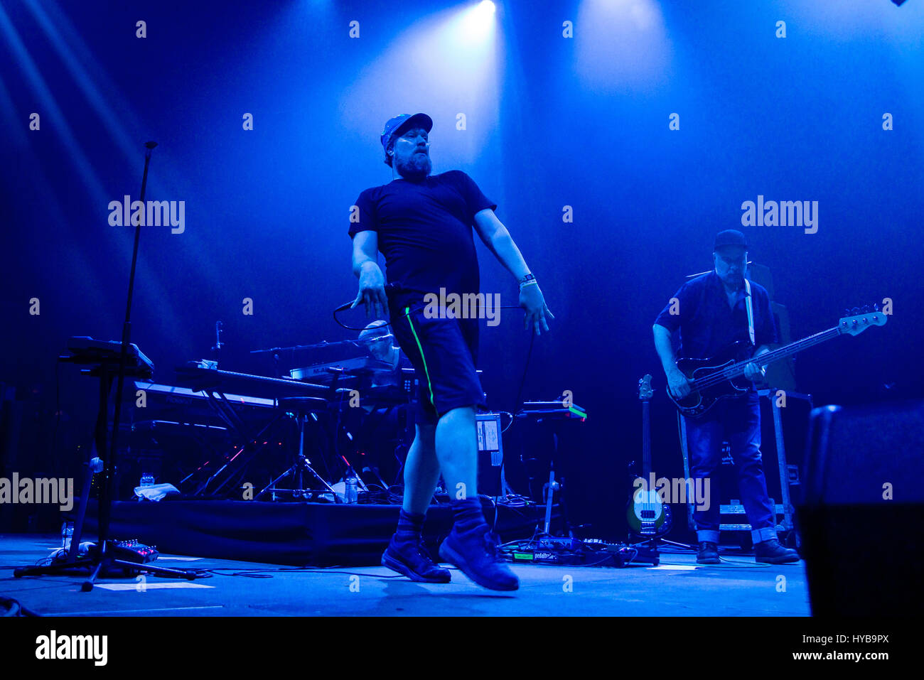 BARCELONA - JUN 17: John Grant (Band) führen im Konzert beim Sonar Festival am 17. Juni 2016 in Barcelona, Spanien. Stockfoto