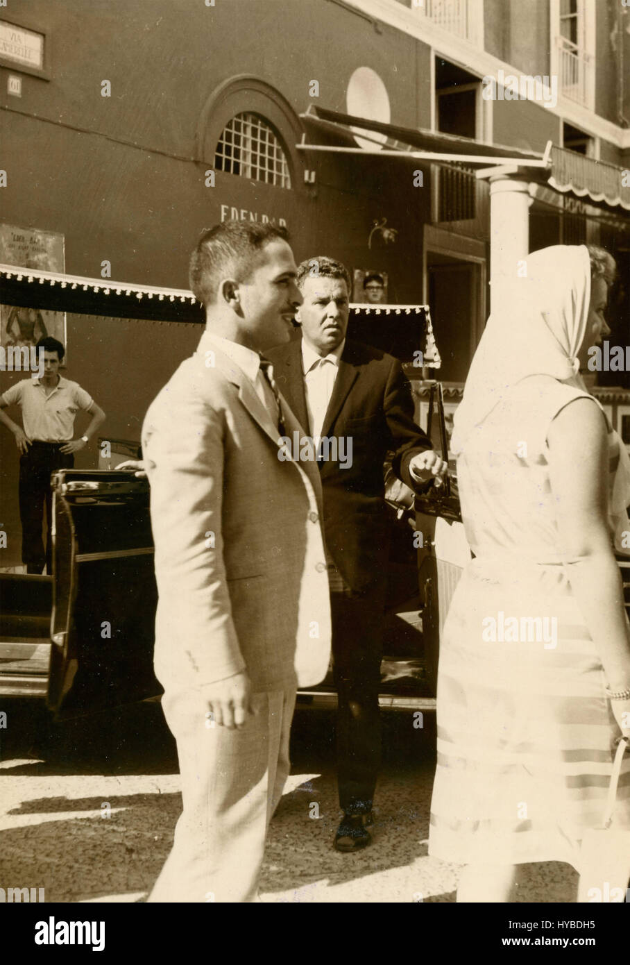 Der König von Jordanien Hussein und seine Frau in Capri, Italien Stockfoto