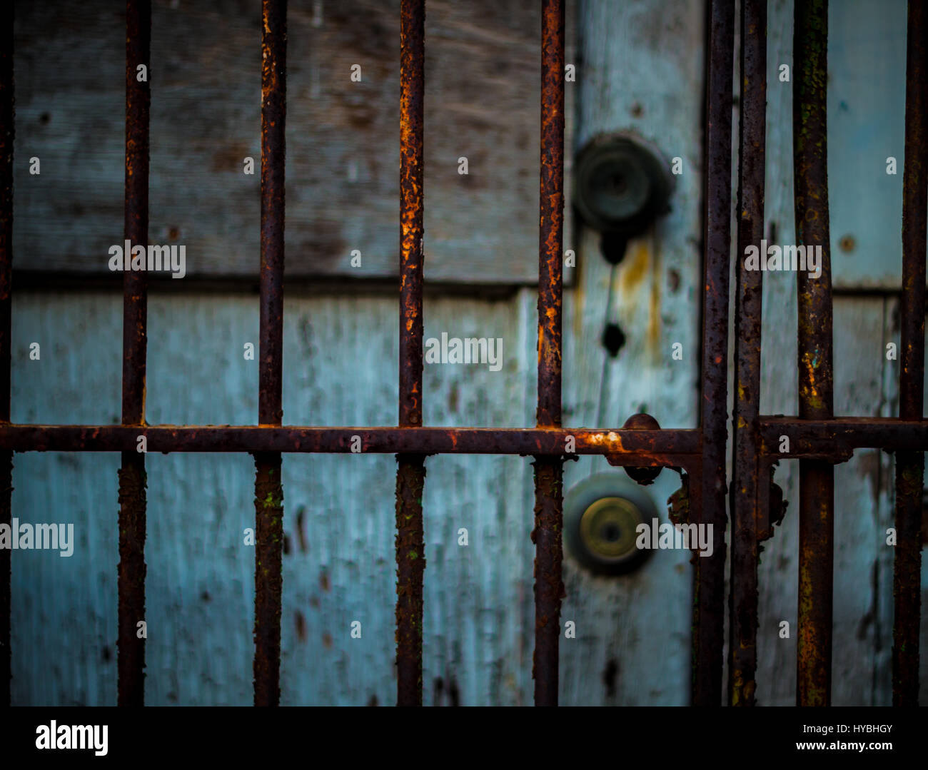Rusty Bars Stockfoto