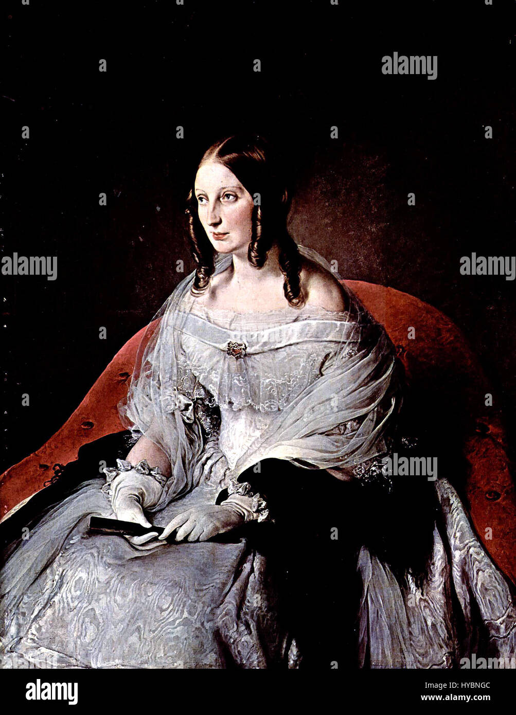 Francesco Hayez’ Werk, katalogisiert als 0382, zeigt seine Meisterschaft in der Darstellung historischer und romantischer Themen, die für seine italienische Romantik des 19. Jahrhunderts charakteristisch sind. Stockfoto