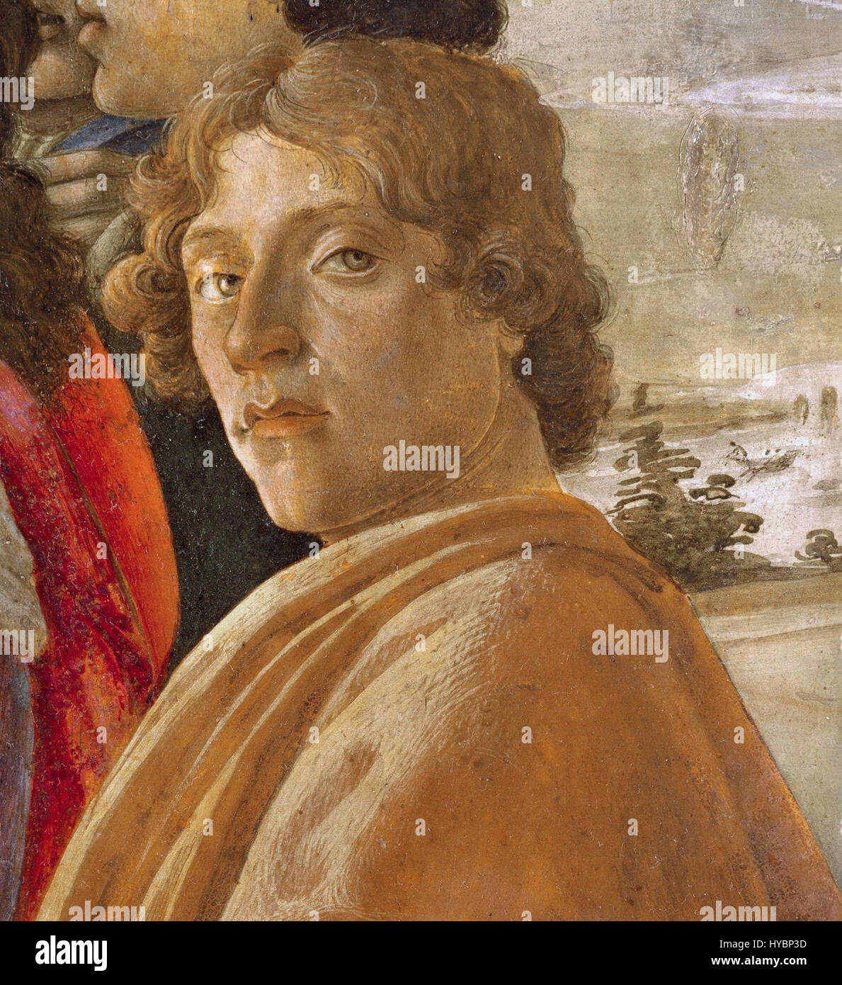 Sandro Botticelli war ein einflussreicher italienischer Maler aus der frühen Renaissance. Seine Werke wie „die Geburt der Venus“ und „Primavera“ zeigen seine Beherrschung mythologischer und religiöser Themen, geprägt von fließenden Linien und zarten Figuren. Stockfoto