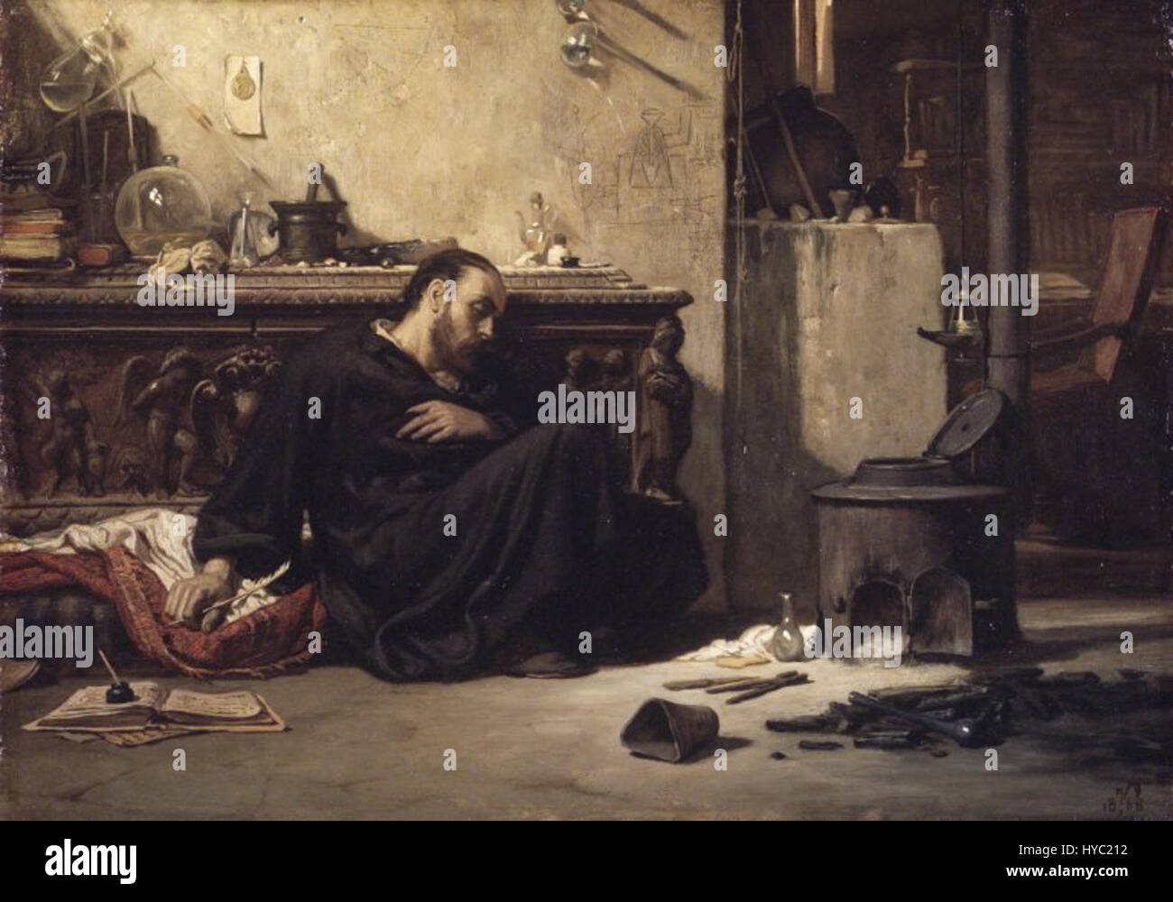 Brooklyn Museum The Dead Alchemist Elihu Vedder insgesamt Stockfoto
