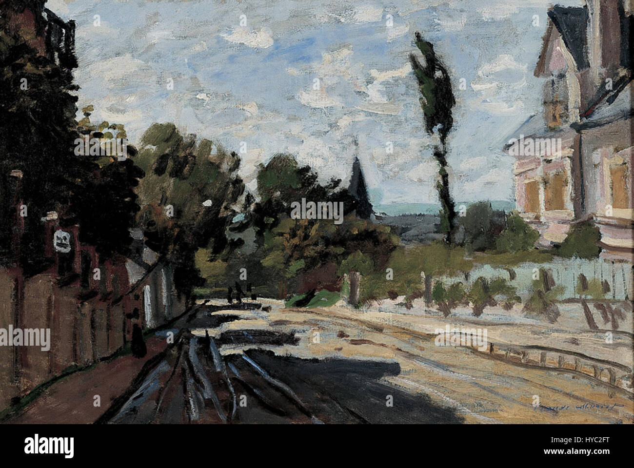 Claude Monet Dorfstraße, ca. 1869-71, Dixon Galerie Stockfoto