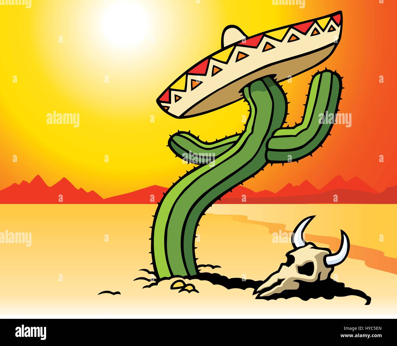 Mexiko. Vector Illustration. Stock Vektor