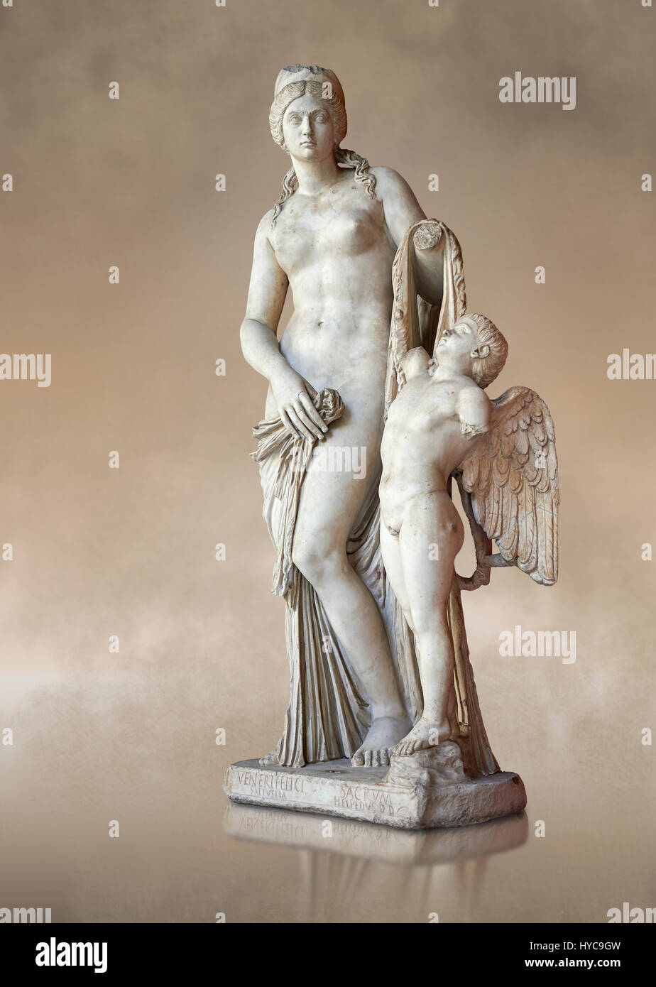 Gesicht auf drei Viertel des 2. Jahrhunderts römische Statue der Venus, bekannt als der Venere Felice, inspiriert von der hellenistischen Stsue Aphrodite Cnid Stockfoto
