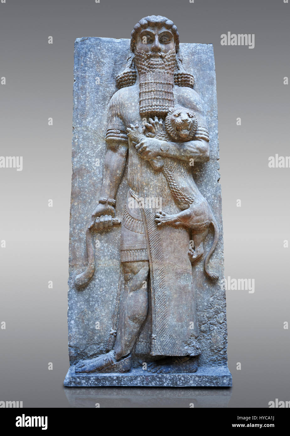 . Zimmer 4 - alte Meopotania 713-706 v. Chr., Assyrien, Dur Sharrukin Palast des assyrischen Königs Sargon II in Khorsabad.  Louvre-Museum, Paris Stockfoto