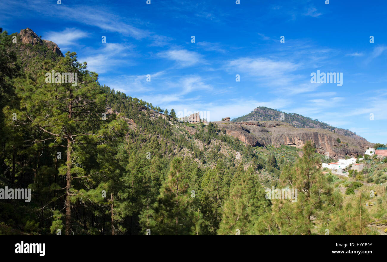 Zentralen Gran Canaria, geschützten Bereich des integralen Natur Reserve Inagua Stockfoto