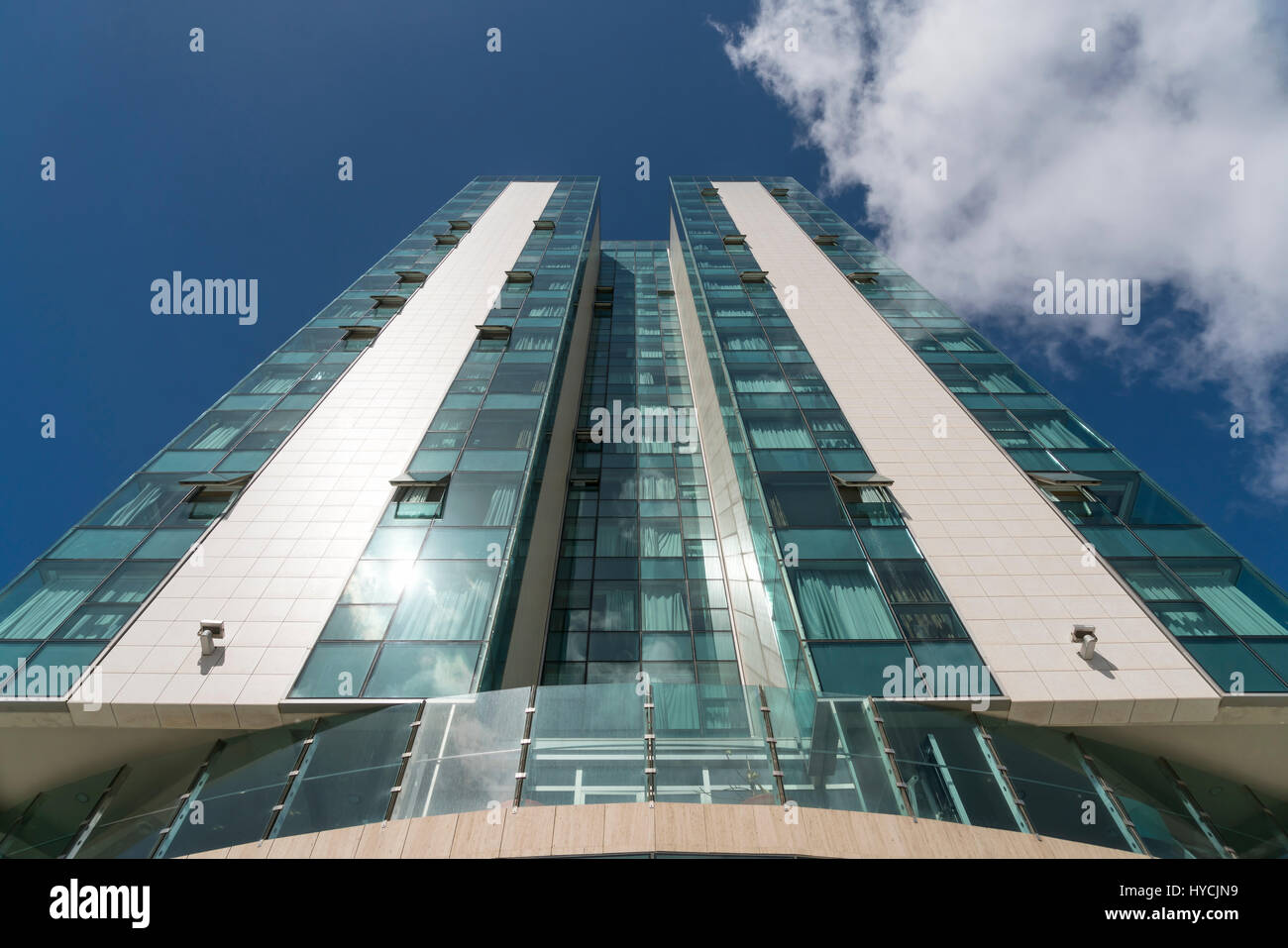 Das Gran Hotel Arrecife, Hauptstadt Arrecife, Insel Lanzarote, Kanarische Inseln, Spanien |   Das Gran Hotel Arrecife, Inselhauptstadt Arrecife, Lanza Stockfoto