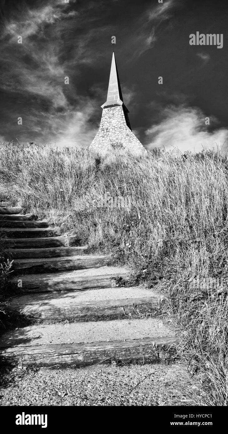 Chappelle Notre-Dame De La Garde in Etretat, Frankreich Stockfoto