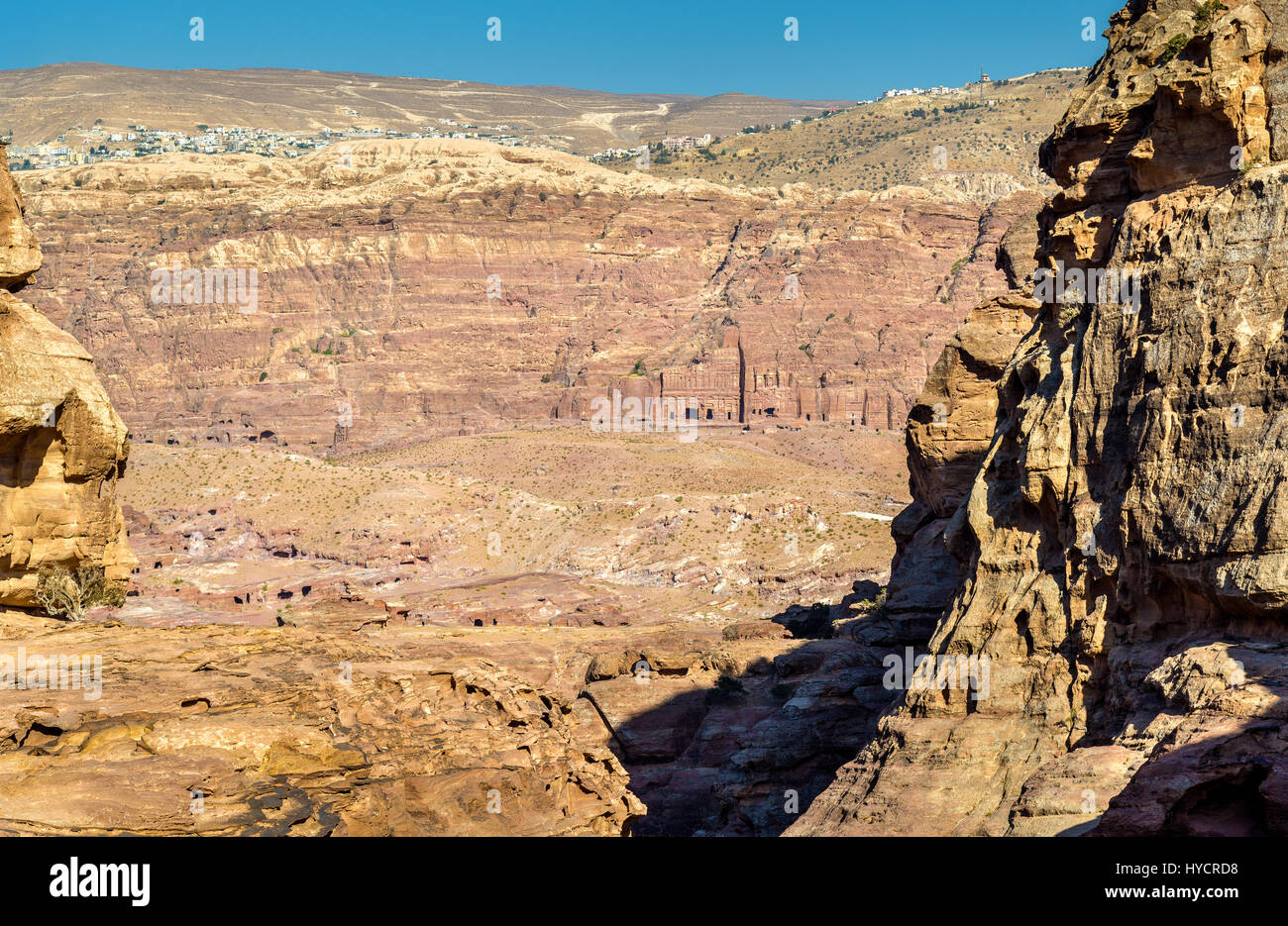 Wadi Jeihoon, der Weg zum Kloster El Deir bei Petra Stockfoto