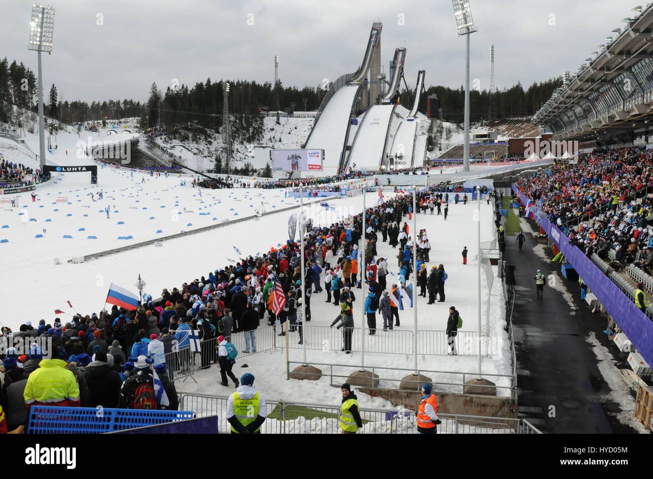 Lahti2017 FIS Nordischen Ski-Weltmeisterschaften in Lahti, Finnland mit: Atmosphäre wo: Lahti, Finnland wenn: 1. März 2017 Stockfoto