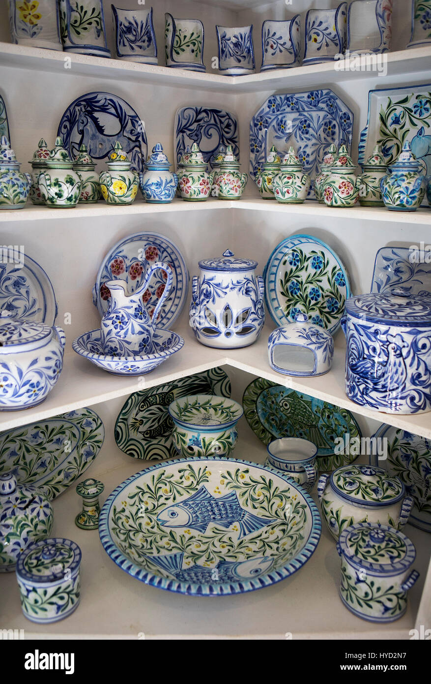 TerrassenKeramikKeramik in Algarve, Portugal Stockfotografie Alamy