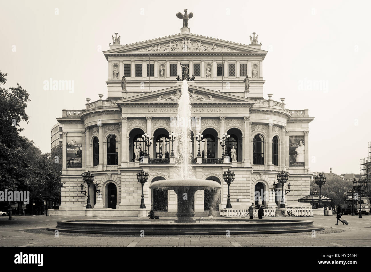 , Die alte Oper, Frankfurt, Hessen, Deutschland. Stockfoto