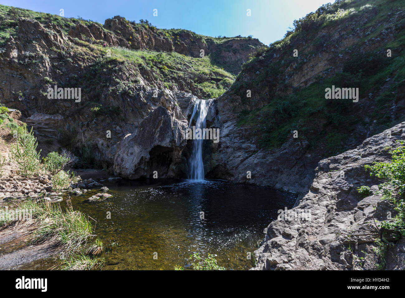 Paradise Falls im Wildwood Regional Park in Thousand Oaks, Kalifornien. Stockfoto