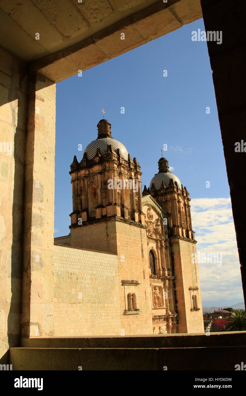 Kirche von Santo Domingo de Guzman, Oaxaca City, Oaxaca, Mexiko Stockfoto